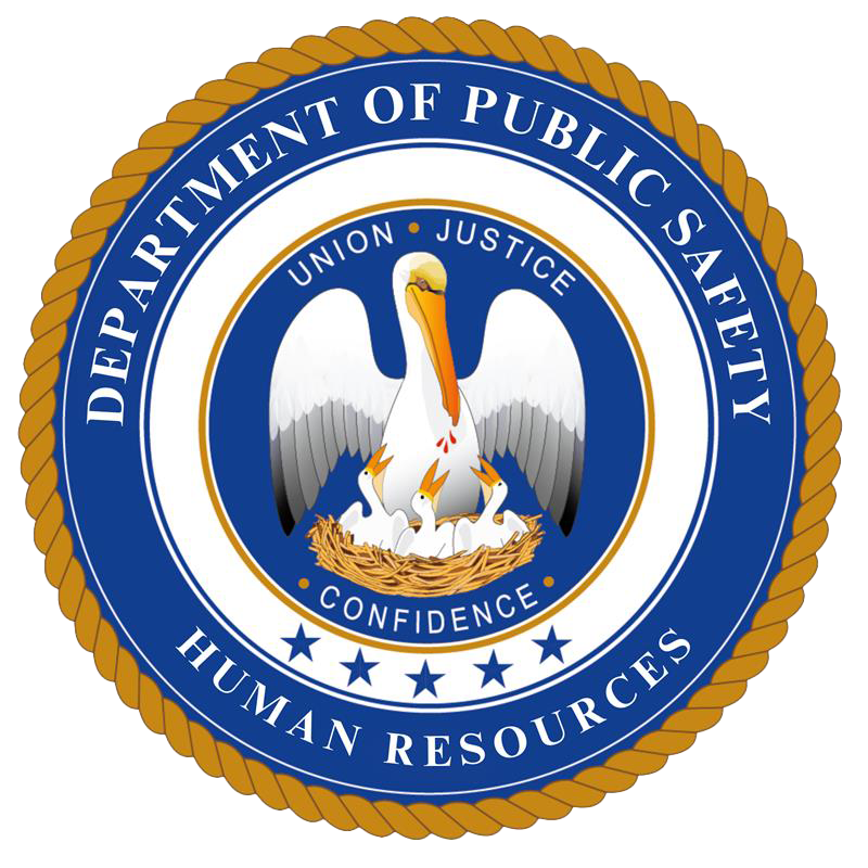 A seal depicting the Louisiana Department of Public Safety's Human Resources
