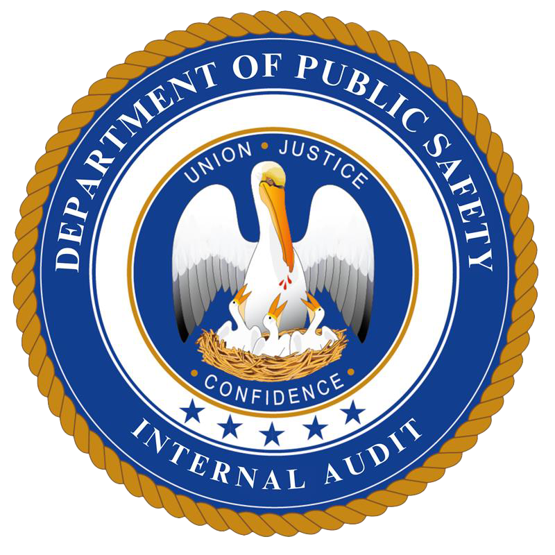 A seal depicting the Louisiana Department of Public Safety's Internal Audit